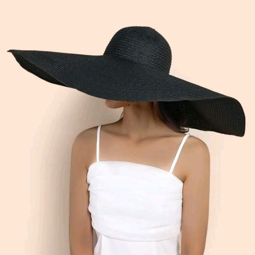 Huge Straw summer sun Hat - Picture 6 of 11